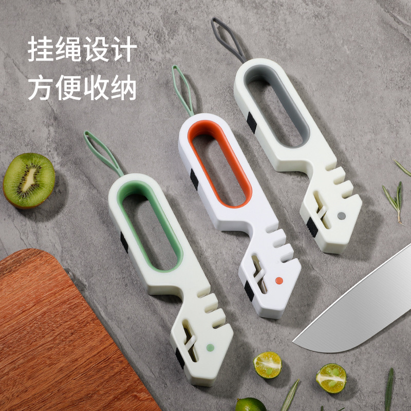 afilador de cuchillos doméstico afilador rápido cuchillo de cocina portátil cuchillo afilador de ángulo fijo profesional herramienta afilada piedra afilada