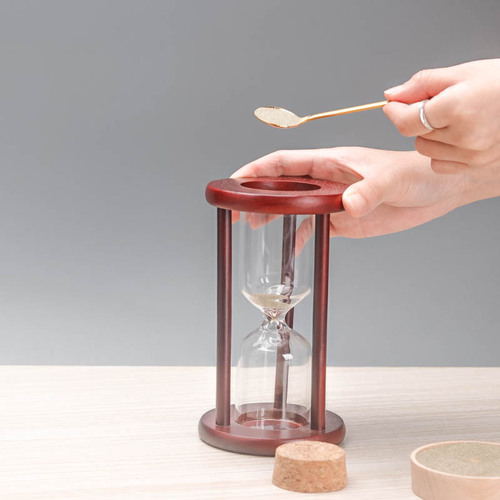 Bulk DIY Handmade Self-Assembled Hourglass Container Birthday Gift Creative Decorations Ornament Wooden Empty Flowing Sand Timer