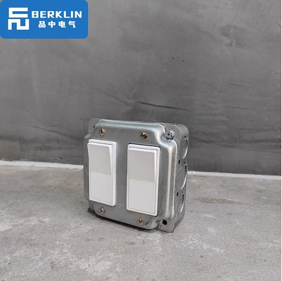 Interruptor de toma de aire industrial de Berklin ventilador de cemento abierto ventilador de cinco agujeros retrógrado galvanizado una cuenta de doble control dos o tres enchufes