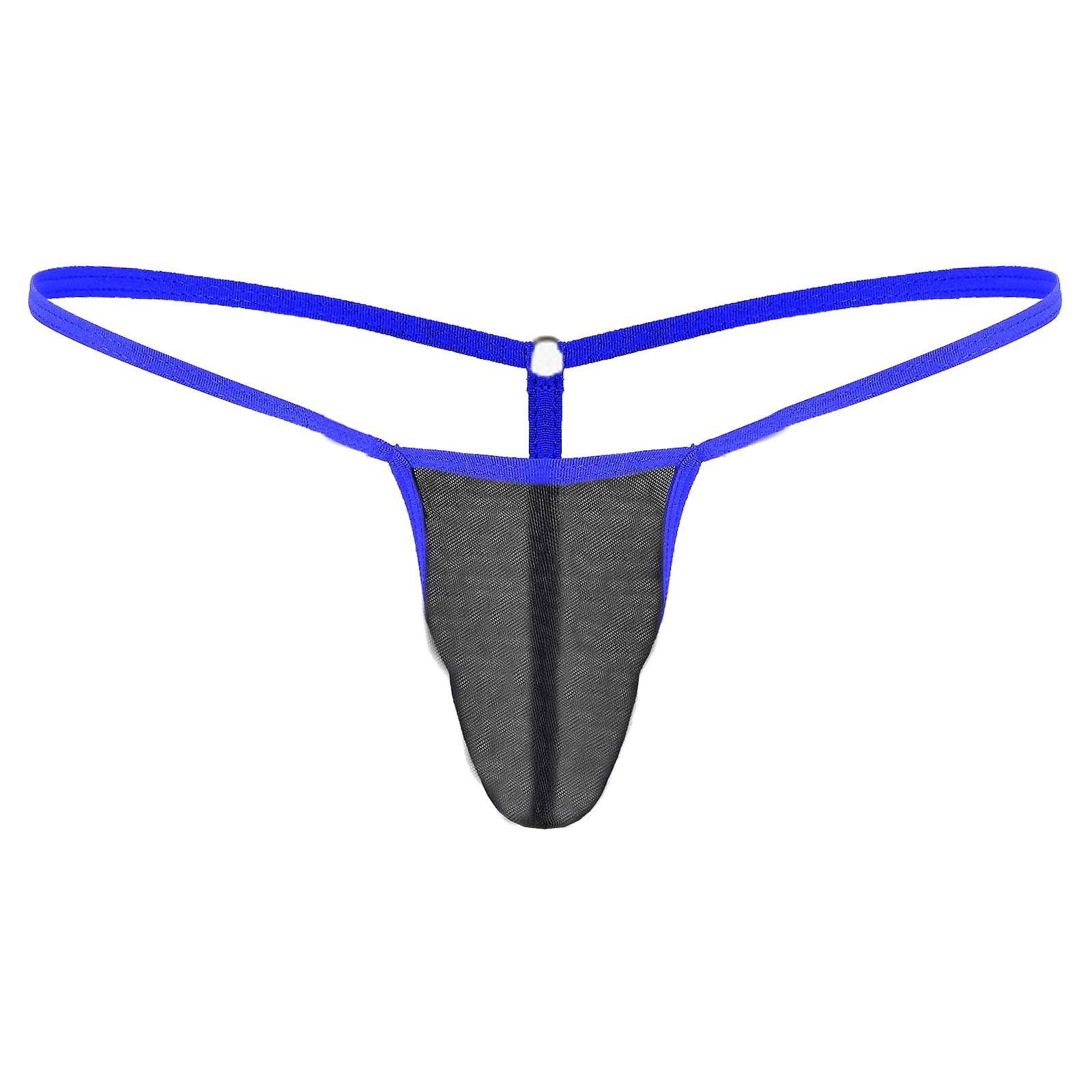 Lingerie sexy transfrontalière pour hommes, maillots de bain élastiques, slips et strings en maille taille basse pour hommes_voghion.com