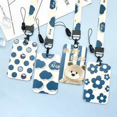 ABS push-fit card holder student ID display card subway card meal card employee brand name badge protective cover foreign trade