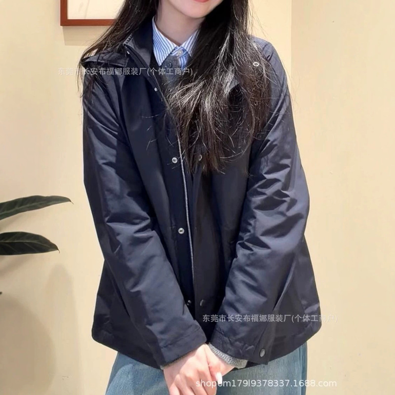 Dark-colored lapel jacket for women, new spring and autumn casual coat, fashionable and versatile long-sleeved top Dark-colored lapel jacket for women, new spring and autumn casual coat, fashionable and versatile long-sleeved top