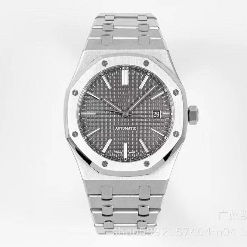 ZF Factory AP Royal Oak 15500 reloj mecánico automático impermeable luminoso cinturón de acero reloj para hombre se puede enviar