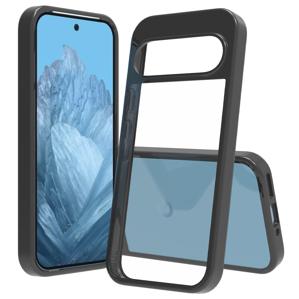 Aplicable a Google Pixel 10 Pro caja transparente a prueba de caídas acrílico transparente 9A funda 1.5mm fábrica amarilla