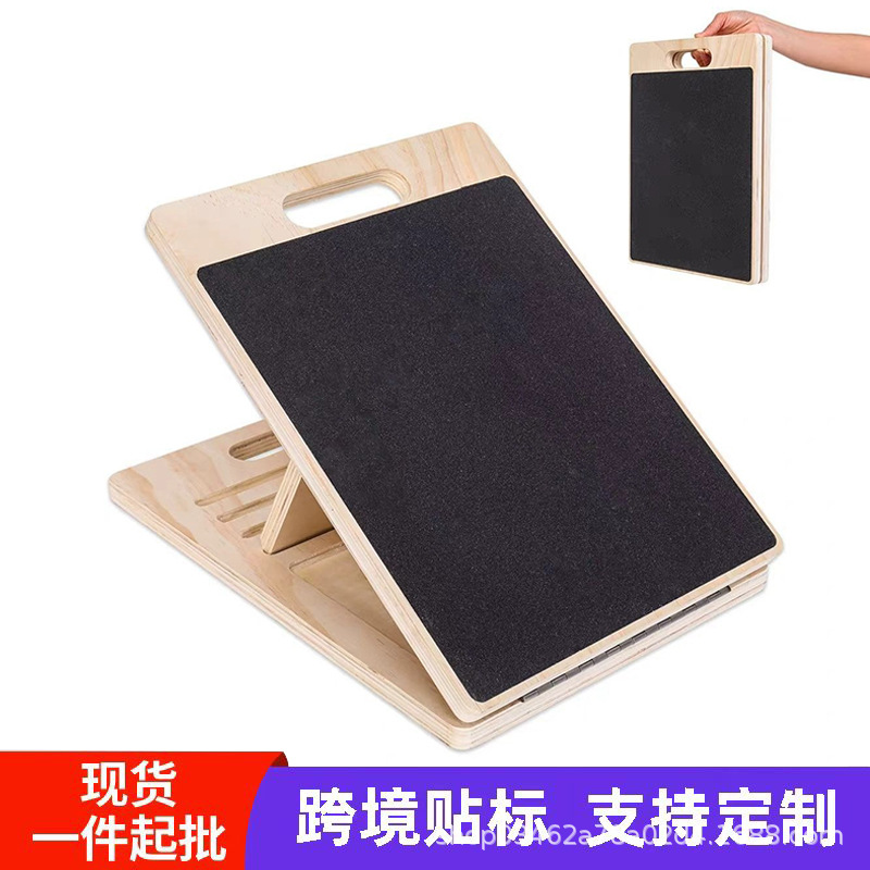 아마존 해외 직구 목재 조절식 종아리 스트레칭 교정 발 아치 슬림 레그 트레이닝 경사판 다리 슬리밍 도구