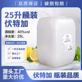 25升桶装伏特加40度洋酒散装批发调酒基酒烈酒KTV酒吧餐厅
