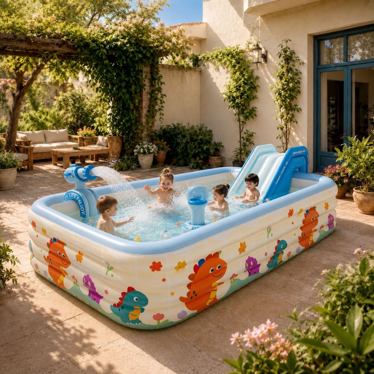 Inflatable swimming pool for babies and children, indoor swimming pool, foldable, large outdoor pool for home use, play pool