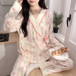 Maternity Wear Spring and Summer New Cloud Cotton Postpartum Nursing Clothes Japanese Kimono Loungewear Wholesale Free Shipping
