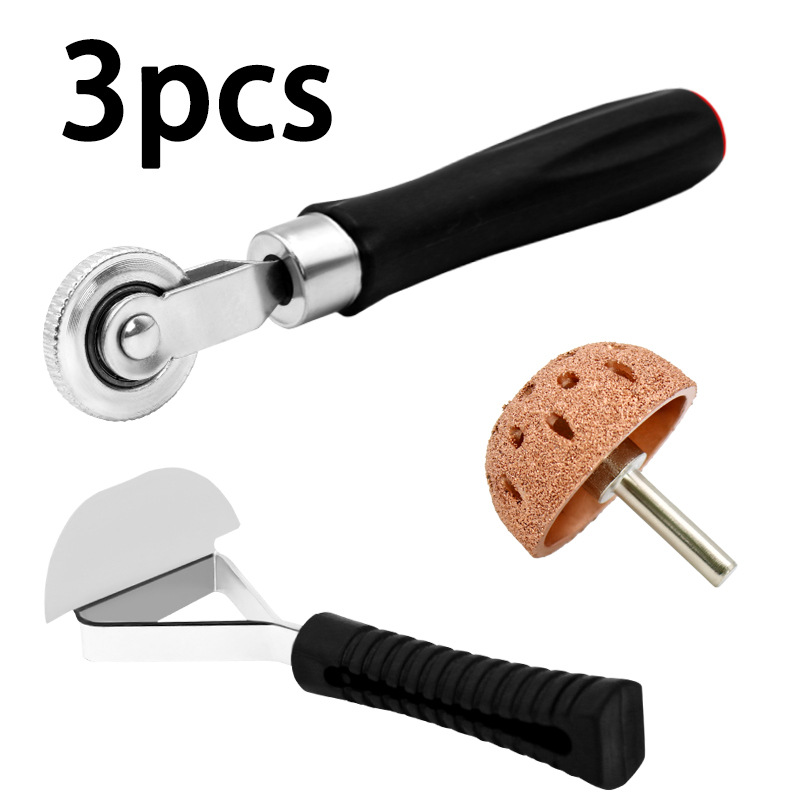 Juego de herramientas de reparación de neumáticos Cabezal de rectificado tipo cuenco rodillo de reparación de neumáticos cabezal de rectificado de 42mm kit de reparación de rodillos de plástico