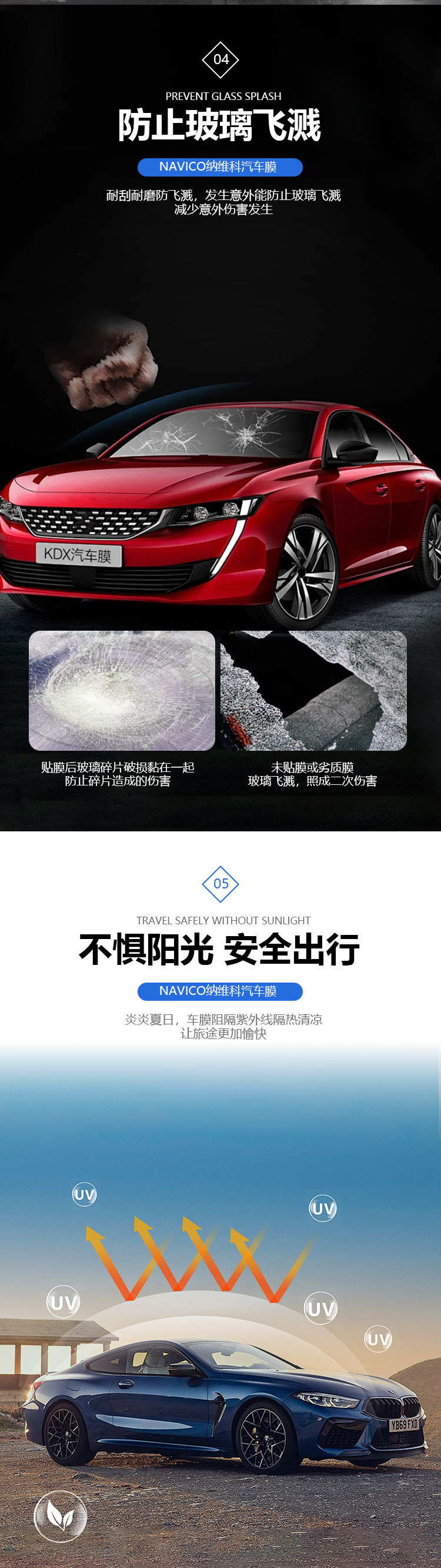 Rose Ghost Red Colorful High-Insulation Solar Film Explosion-Proof Sun Protection up to 99% Car Film Nano Film