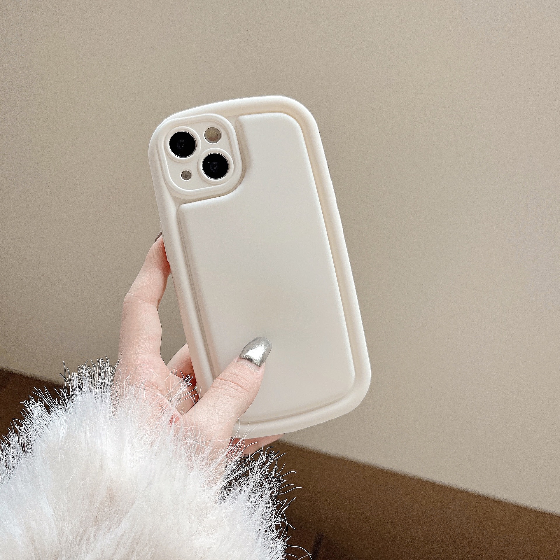 Nuevo color sólido simple iPhone13Promax caja del teléfono para Apple 12/11 hombres y mujeres 14Pro suave Caso 13