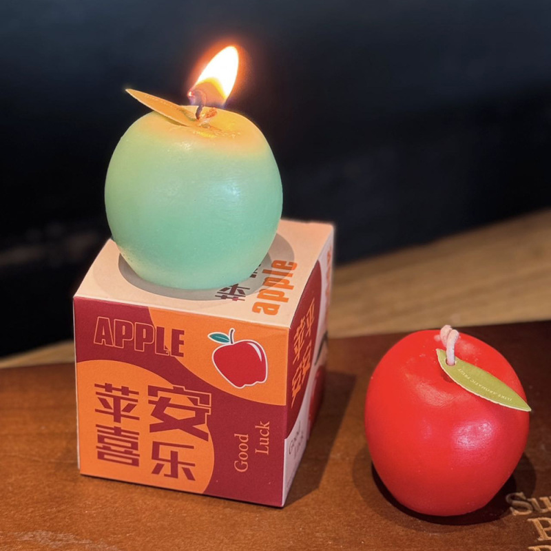 アップルアロマセラピースタイルアロマセラピークリスマスお土産フレグランスキャンドルクリスマスレッド平安フルーツクリスマスイブギフト|undefined
