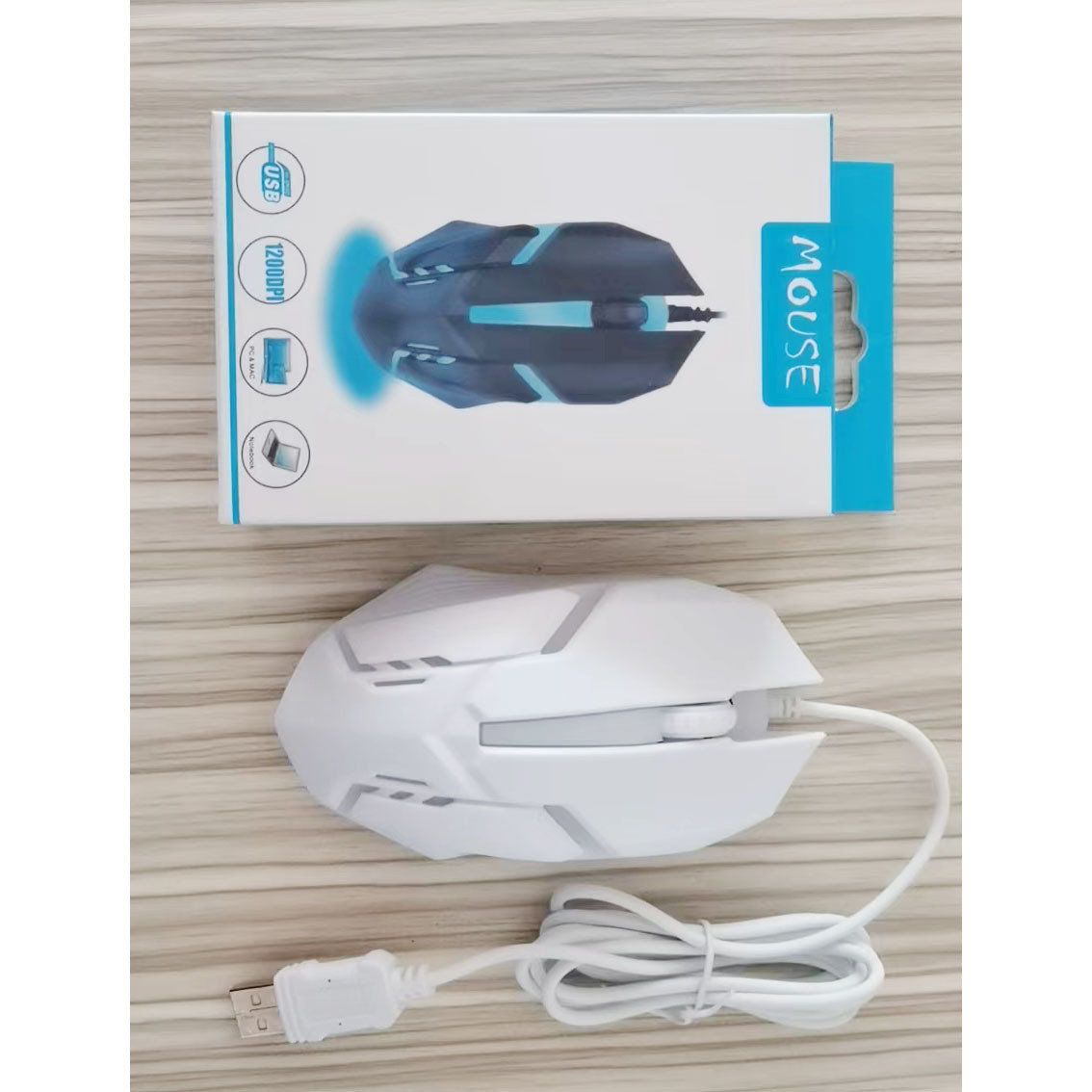 Fábrica de ratón cable transfronterizo al por mayor neutral de negocios computadora portátil de escritorio USB ergonomía