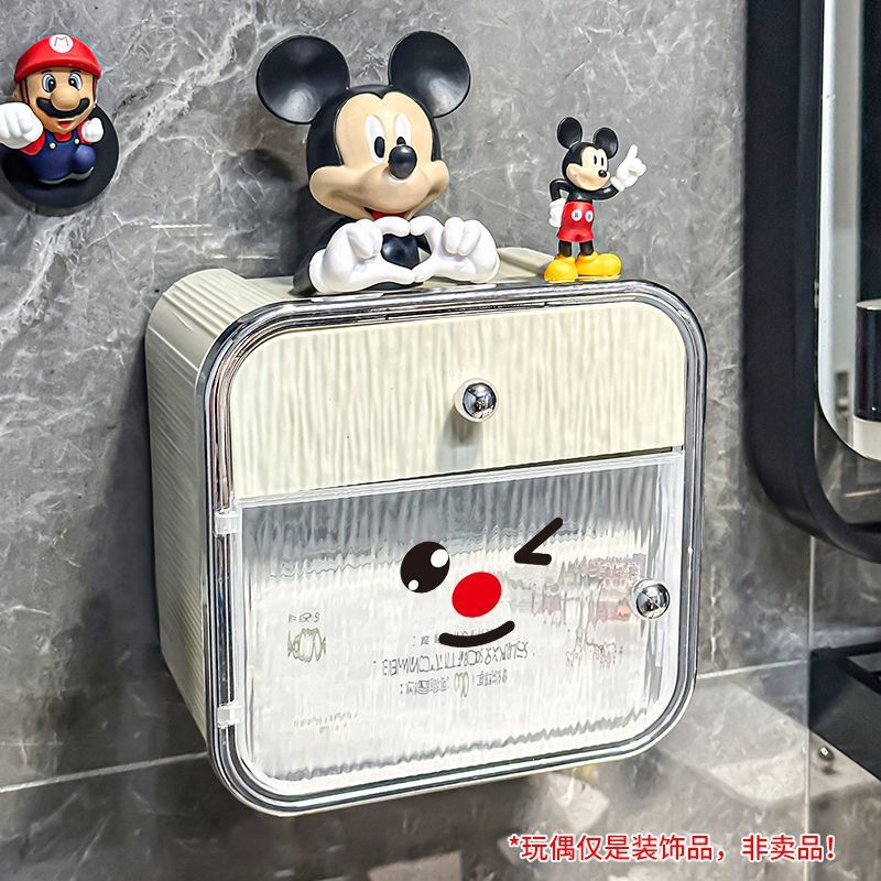 バスルームティッシュボックス家庭用壁掛けティッシュボックスバスルームトイレットペーパー収納ボックス高価値ロールペーパーボックス|undefined