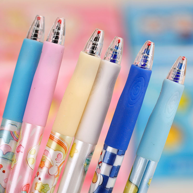 Ultraman empuje borrable recarga 0,5 cristal azul Mo fácil de limpiar caliente borrable estudiante Mo le pluma de gel a base de agua