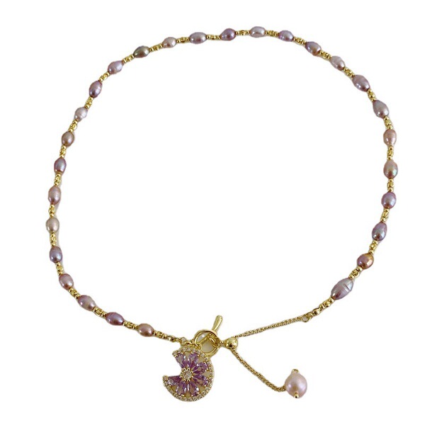 elegant brand necklace pearl with tassels