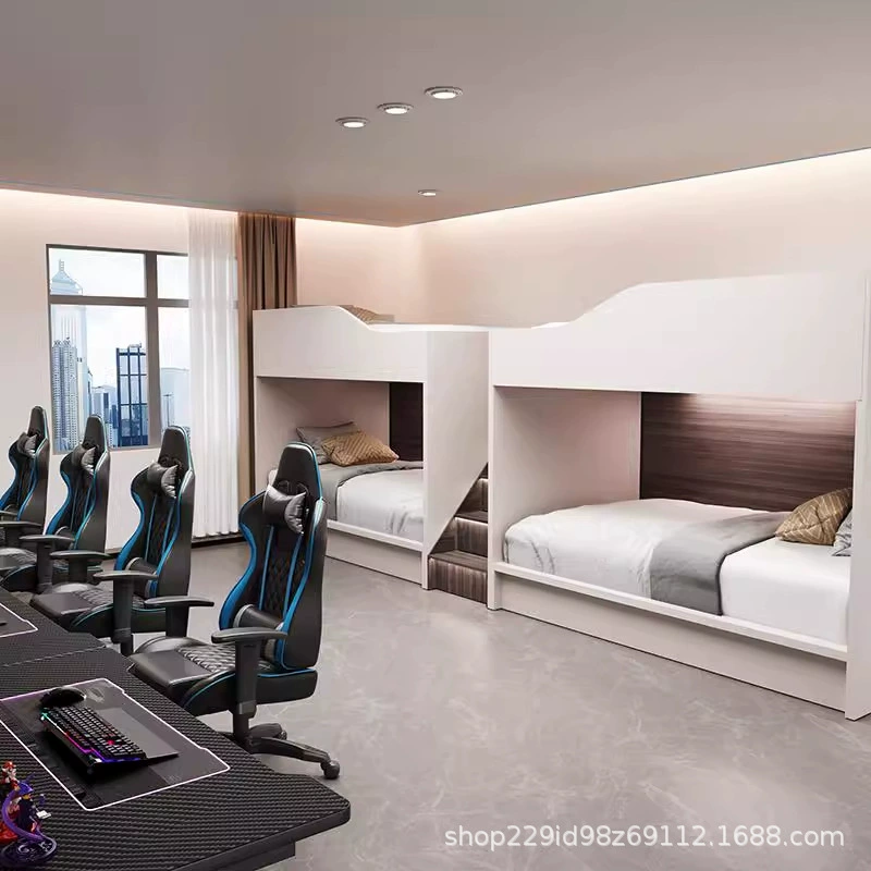 Космическая капсула для киберспорта, двухъярусная кровать, апартаменты B&B, стандартная кровать, полный комплект двуспальной кровати для киберспорта