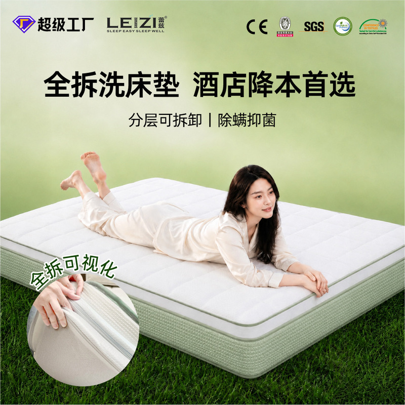 Bamboo Charcoal Gel Memory Foam Silent Independent Tube Mattress for Home Use, Smart Bed for Bedroom, Fully Removable and Washable Mattress Bamboo Charcoal Gel Memory Foam Silent Independent Tube Mattress for Home Use, Smart Bed for Bedroom, Fully Removable and Washable Mattress