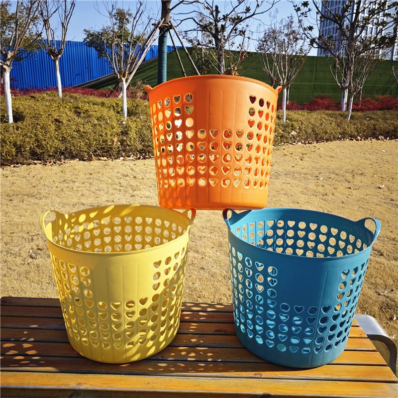 Big plastic laundry basket, toy, storage basket, Birthday gift