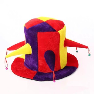 Manufacturer Wholesale European and American Football Hats, Triangle Elf Hats, Clown Hats, Bell Color Matching Hats, Carnival Party Supplies