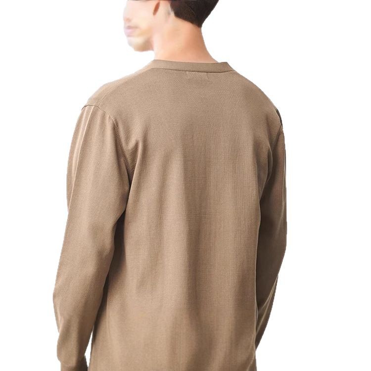 Primavera y otoño nuevo cardigán de punto chaqueta hombre cuello suéter de tamaño grande suéter base chaqueta coreana