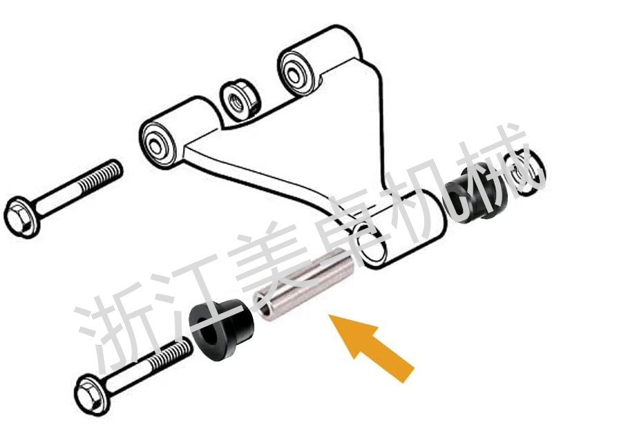 Suitable for Ezgo Rxv Gasoline and Electric Versions from 2008 to Present, Golf Cart Rear Leaf Spring Bushing Kit