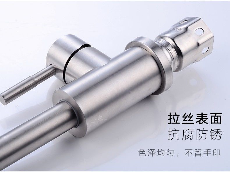 The 304 stainless steel kitchen hot and cold water faucet, single cold washing basin and sink can be rotated undefined