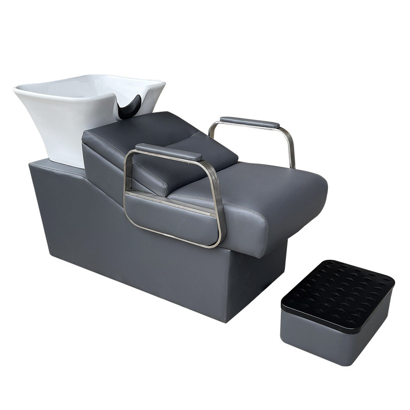 Salón de peluquería lavabo profundo lavabo cama moderna y simple nueva cama de perforación especial lavabo lavabo cerámica lavabo