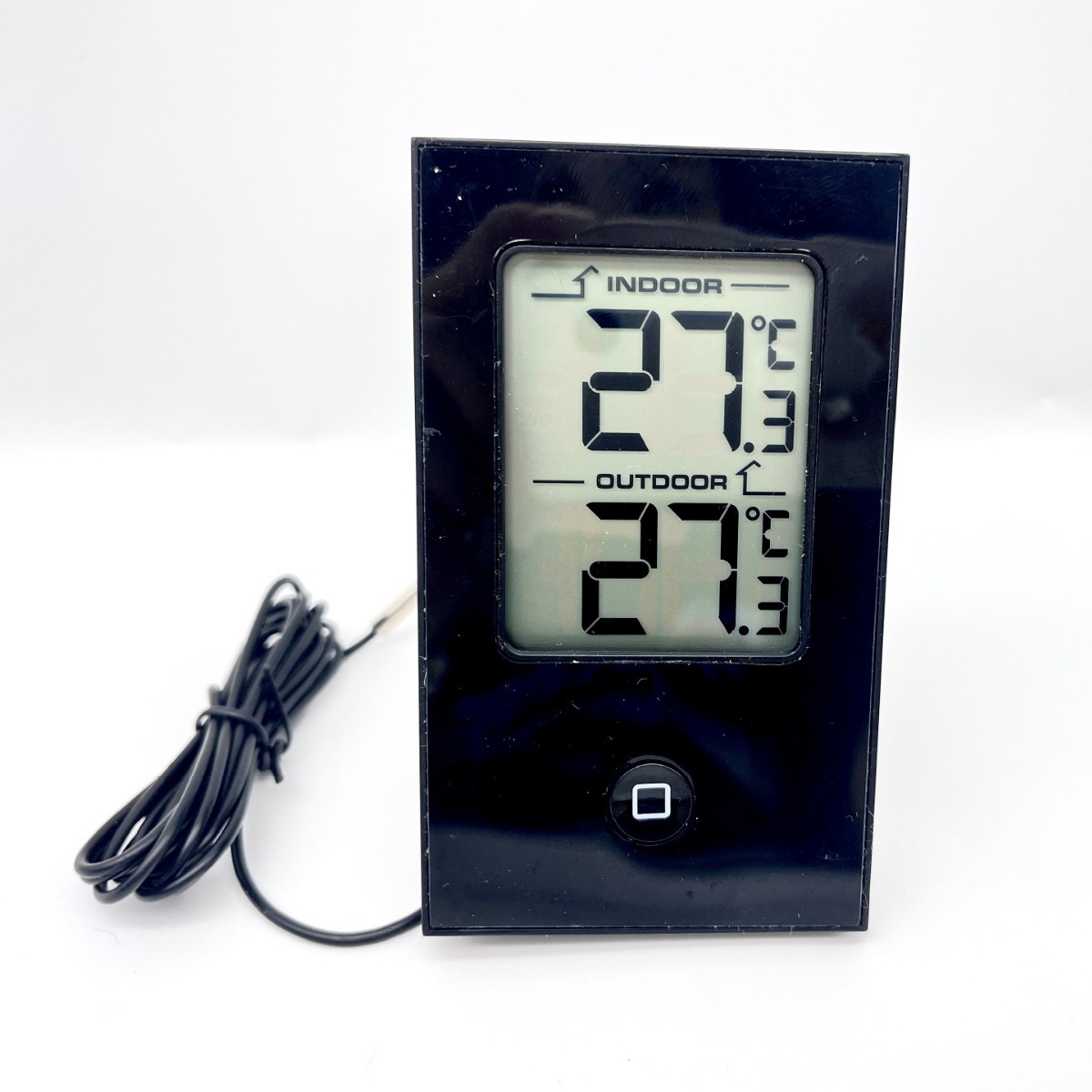 电子金属铝面室内外温湿度计数字显示温湿度计显示温湿度计