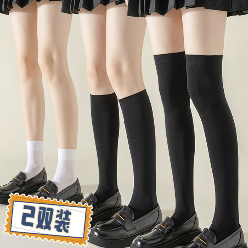 Calcetines de becerro calcetines de verano personalizados tubo medio femenino ins terciopelo japonés JK Harajuku estilo sobre la rodilla calcetines pegatinas