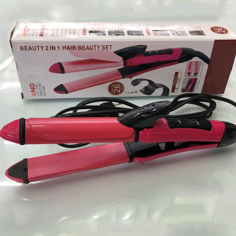 Straight curling dual purpose bangs inne...