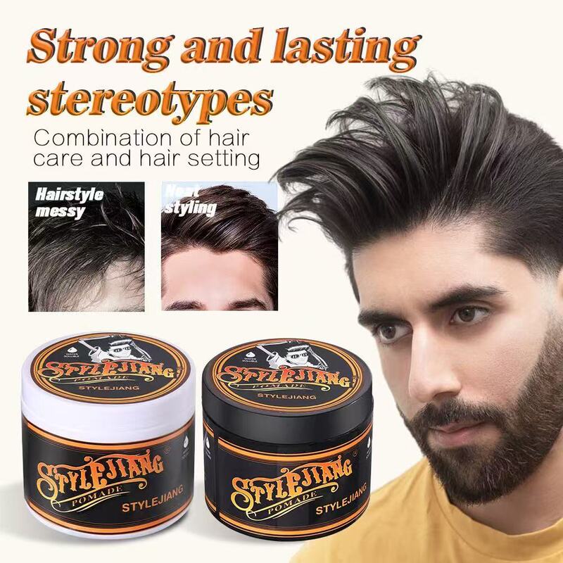 Foreign Trade Wholesale Skull Retro Hair Oil Strong Styling Hair Salon Oil Head Cream Hair Wax Big Back Head Men