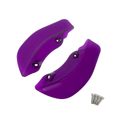 Suitable for Harley Road Glide 15-23 Headlight Side Fairing, Wind Deflector Side Fairing, Wind Deflector Spoiler (Motorcycle front windshield) - purple