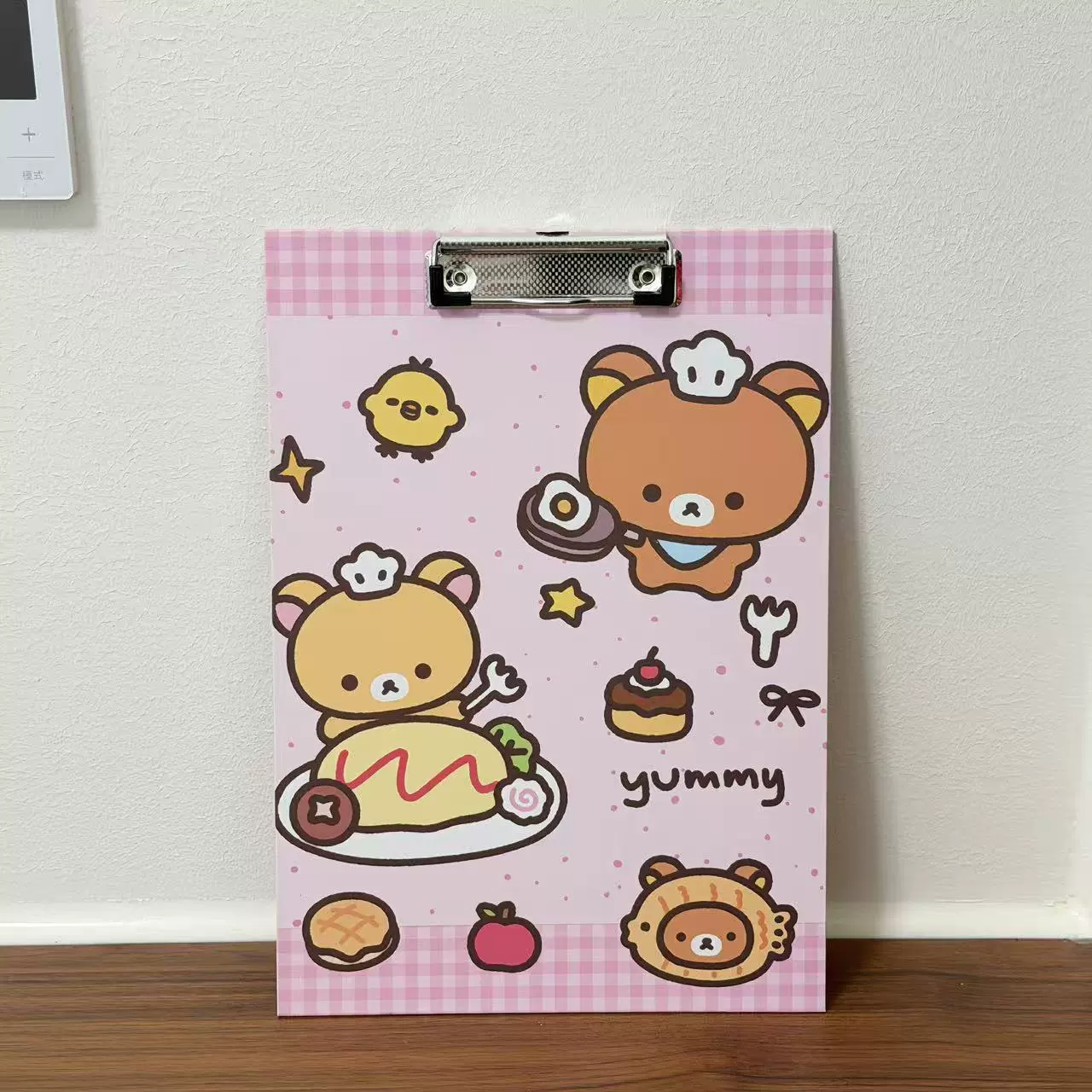Creative cartoon high quality powerful thickened pad, storage system for documents, with little bears