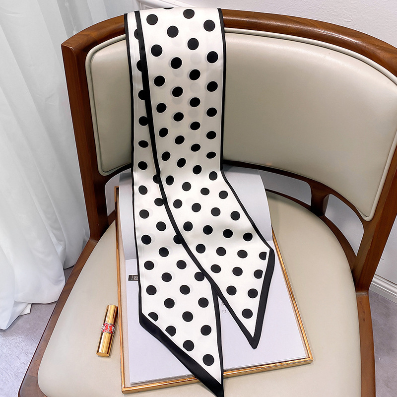 White polka dots
