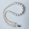 Organic white necklace from pearl, wholesale, 8-9mm