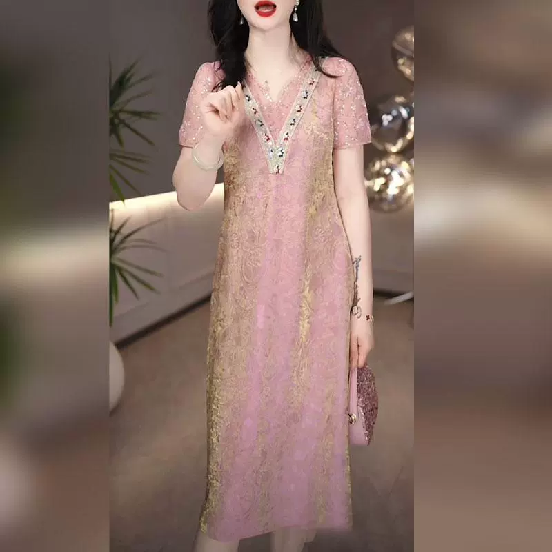 Высококачественное элегантное платье из атласа ледяного шелка, летнее новое модное женское платье, модное утягивающее платье для похудения