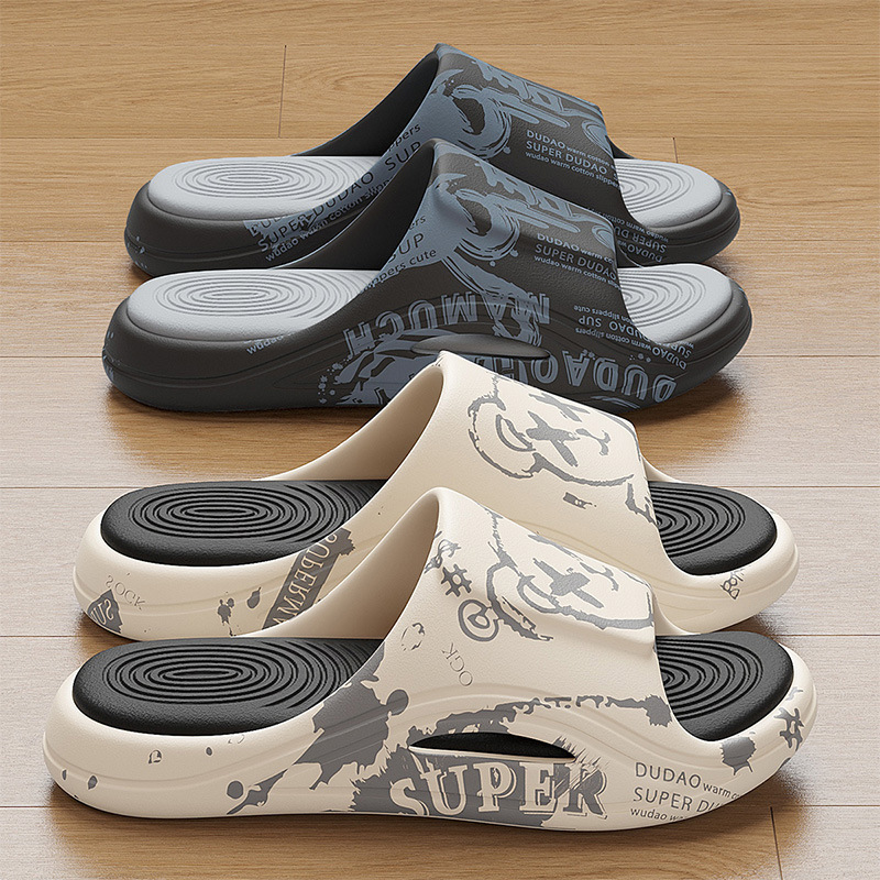 Slippers for Men Summer Outdoor Wear Indoor Home Eva Slippers Non-Slip Outdoor Sandals Summer Bathroom Slippers Wholesale