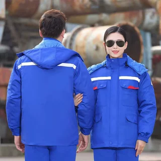小刀防静电短款 中长款可拆卸棉衣加油站工厂车间工作服棉衣