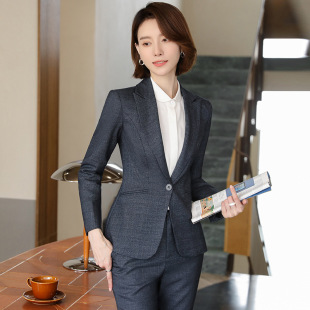 Suit Jacket Women's High-end Fashion British Style Manager Dress Hotel Front Desk Professional Temperament Interview Suit suit