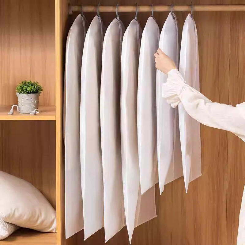 家用衣服防尘罩可水洗防尘挂衣袋简约西服套简约大衣防尘袋厂批发|undefined