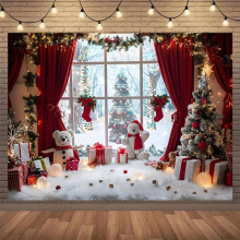 F 22078 Christmas Print Tapestry ʥ��ӡ����̺�羳����ͨ