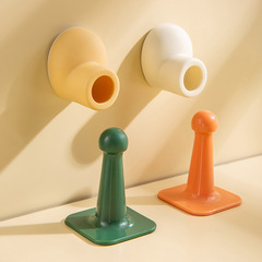 Protective pad, large foot plate, door suction, household punch-free silicone door stopper, bathroom anti-collision suction door stopper, silent