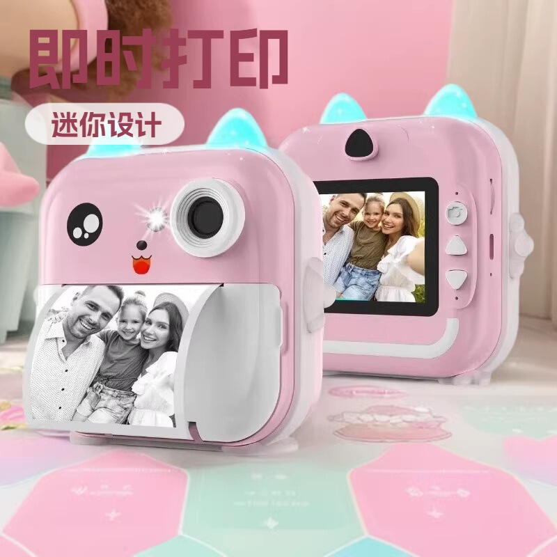 New cross-border children's instant print digital camera, mini instant print all-in-one device, gift for boys and girls on their birthday