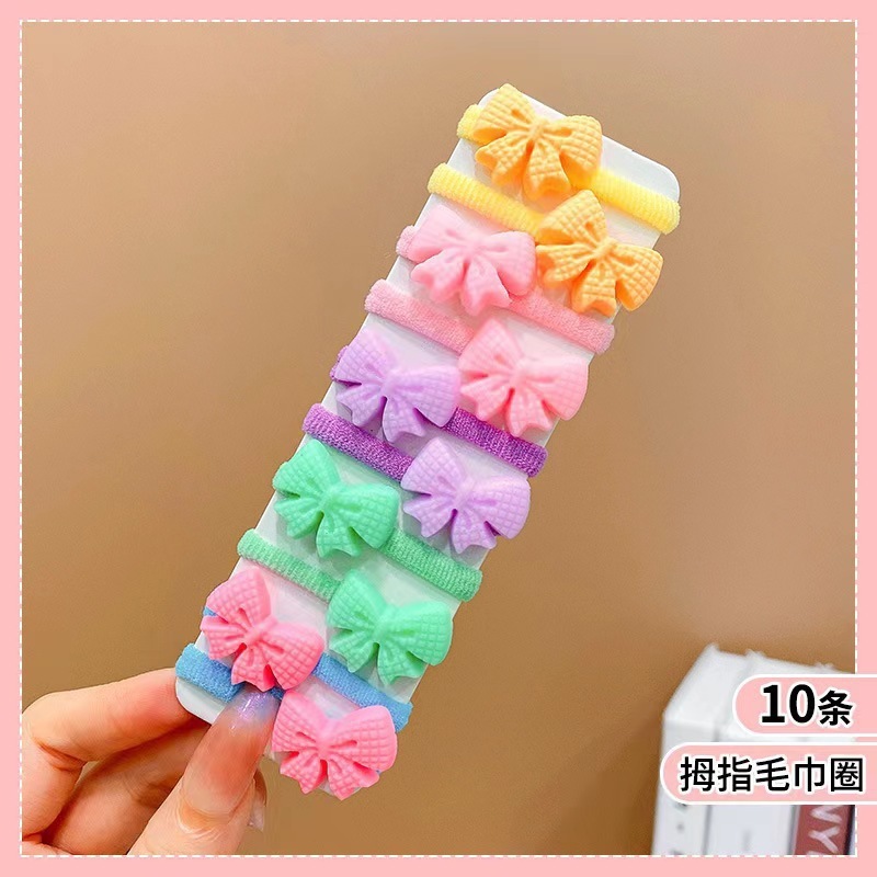 卡通头绳辫子发饰高弹力尼龙发圈发女宝宝橡皮筋头花儿童头饰|undefined