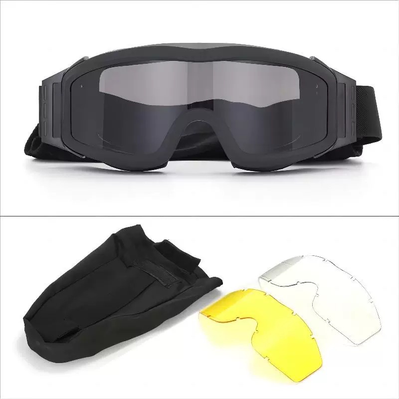 Gafas Tácticas de Protección de PC y TPU a Prueba de Explosiones para Juegos CS y Campo