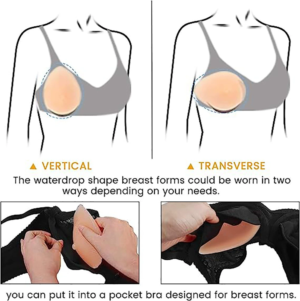 Silicone breast prosthesis, postoperative soft comfortable silicone breast, for transsexuals
