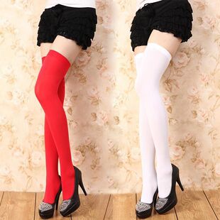 wedding red stockings velvet over-the-knee socks mid-height socks pregnant women stockings thigh socks piled socks cos
