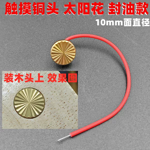 Touch the bronze head solar flower