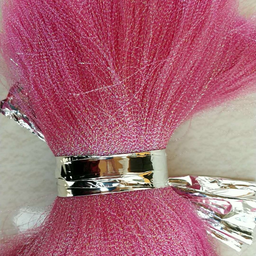 曲型白色七彩旋转丝亮片紫色七彩片羽毛钩装饰螺纹状绿彩扭转亮片